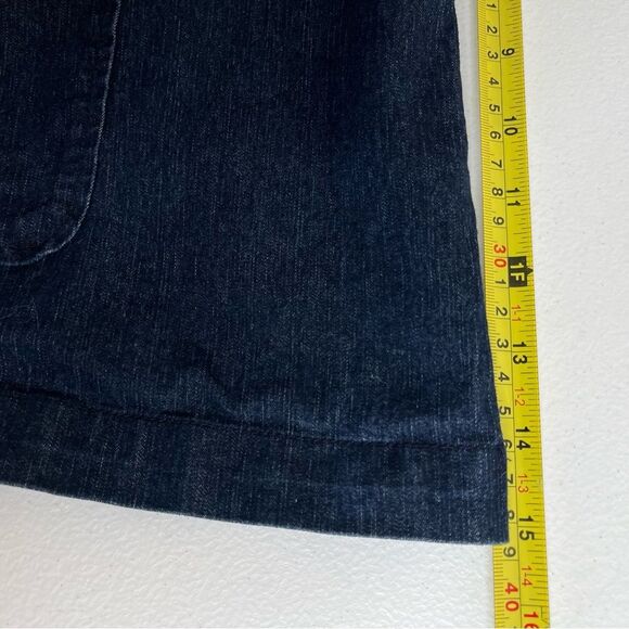 Denim and Co Denim Jean Jacket Blazer Style Dark Wash Three Button Women 2X - Picture 10 of 12